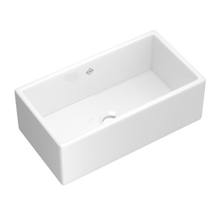 ROHL Sink In White 33" X 18" X 11 3/16" Single Bowl With Center Drain MS3318WH